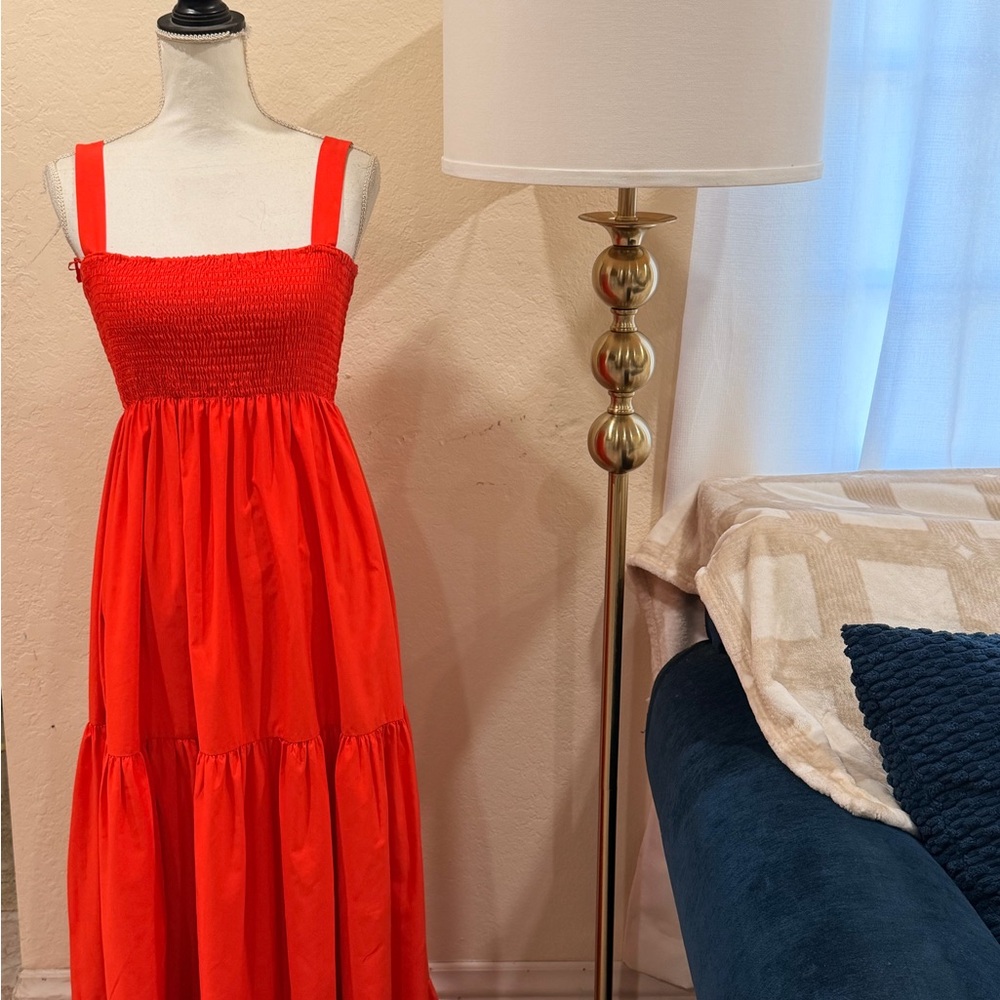 Zara Vibrant Red Maxi Dress